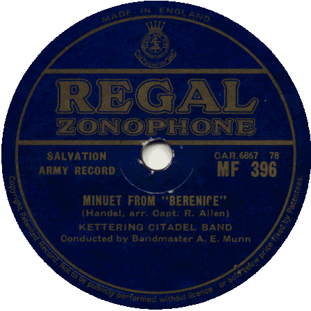 Cover art for Minuet from 'Berenice'