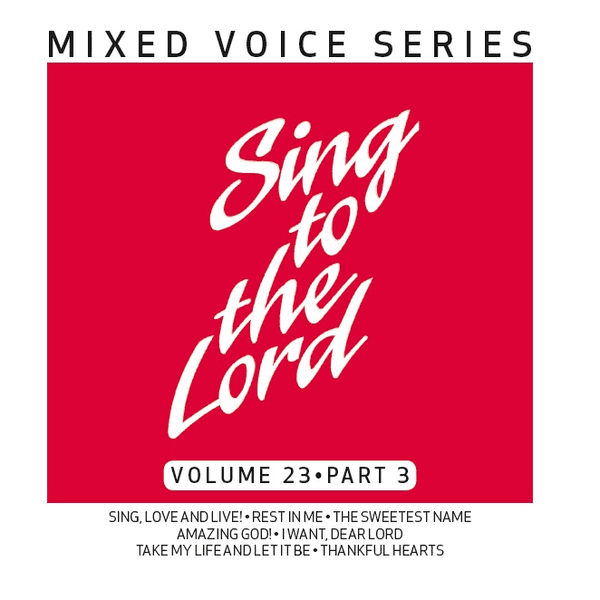 Cover art for Sing to the Lord Mixed Voice Series Volume 23 Part 3